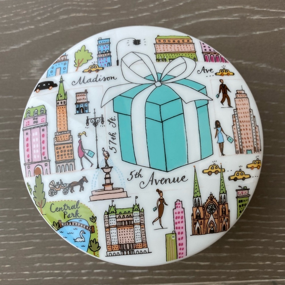Tiffany & Co. 5th Avenue Porcelain Trinket Box